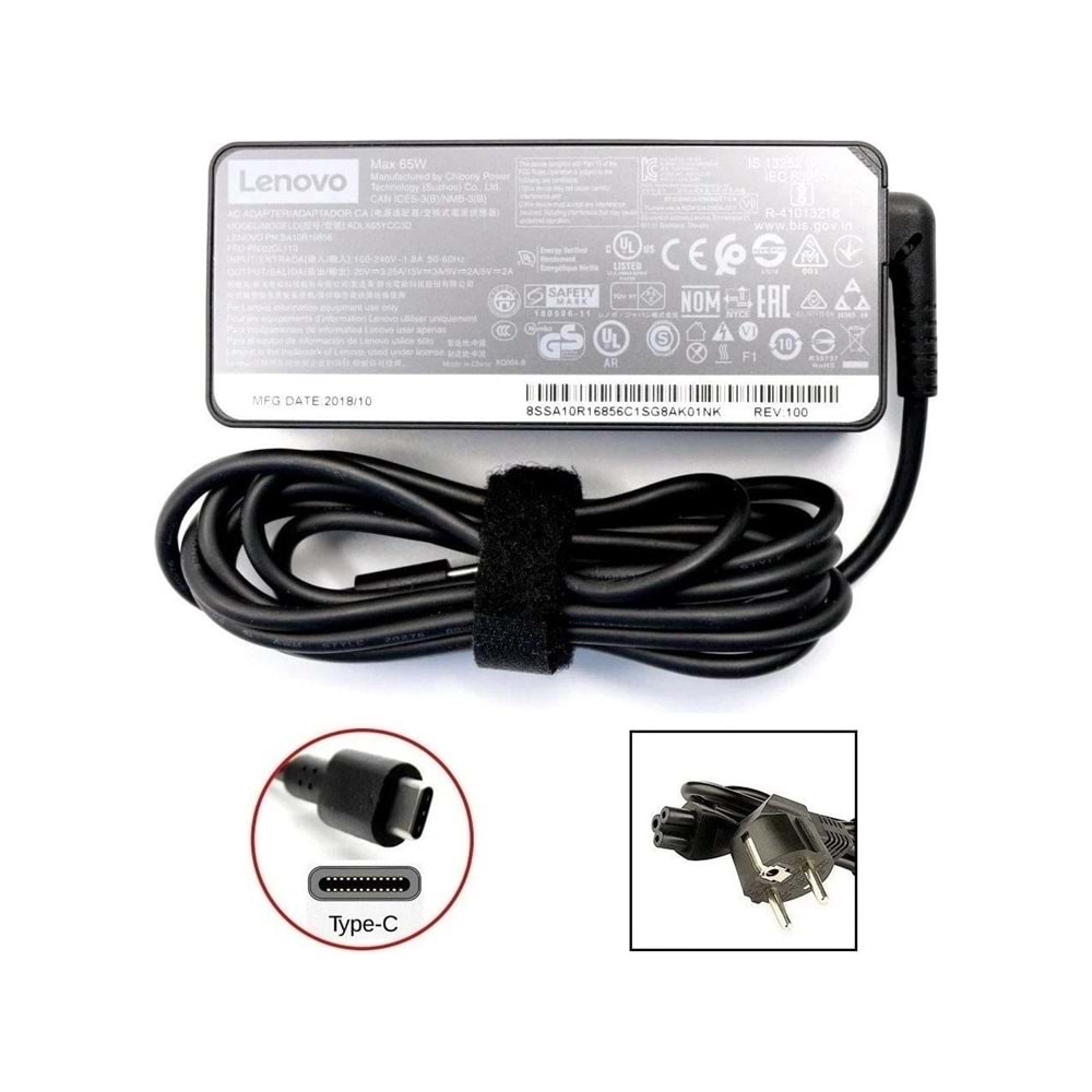 LENOVO ADLX65YDC3D 20V 3.25A 65W TYPE-C ADAPTÖR ŞARJ ALETİ