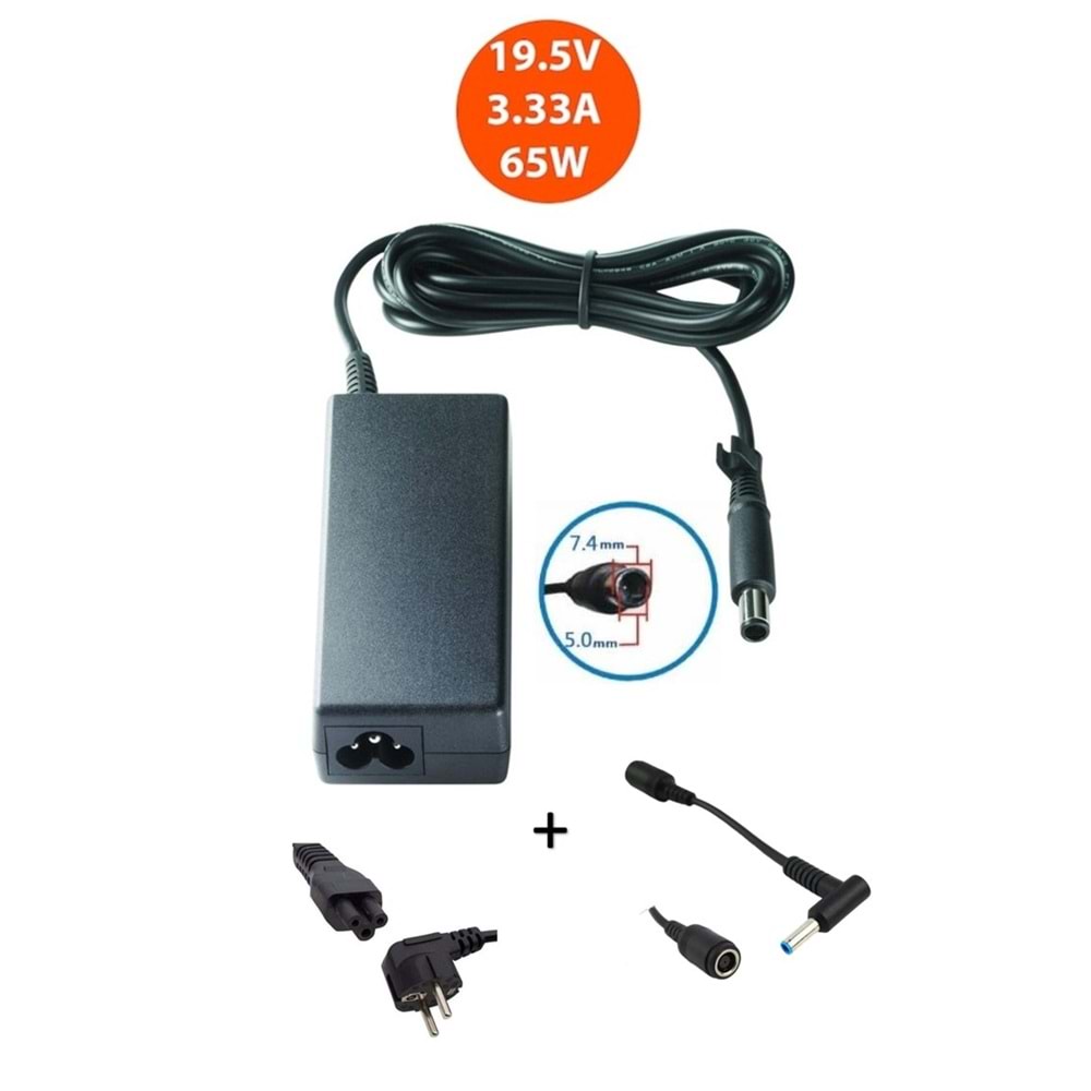 HP 19,5V 3,33A 65W 7.4X5.0MM NOTEBOOK ADAPTÖR ORJİNAL PPP009D - PPP009L-E -PPP009C