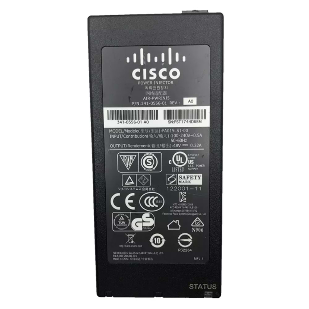 CİSCO AIR-PWRINJ5 FA015LS1-00 341-0556-01 POE POWER INJECTOR