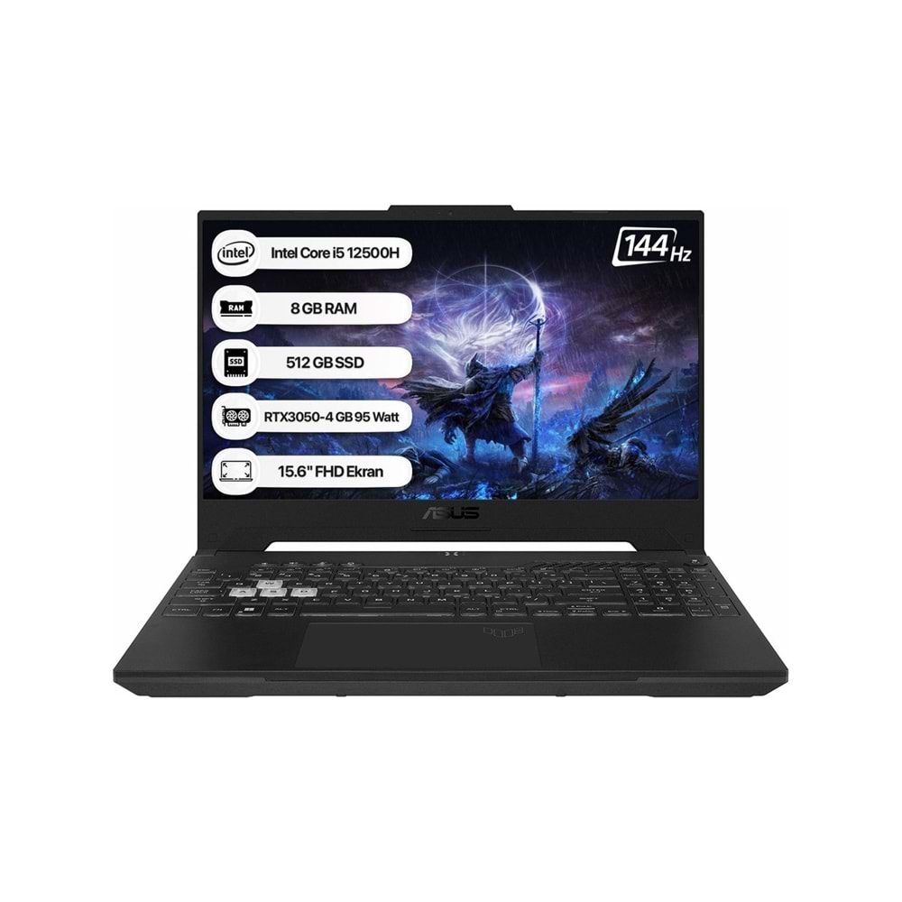 ASUS TUF GAMİNG F15 FX507ZC4-HN081 INTEL CORE İ5 12500H 8GB 512GB SSD RTX3050 FREEDOS 15.6
