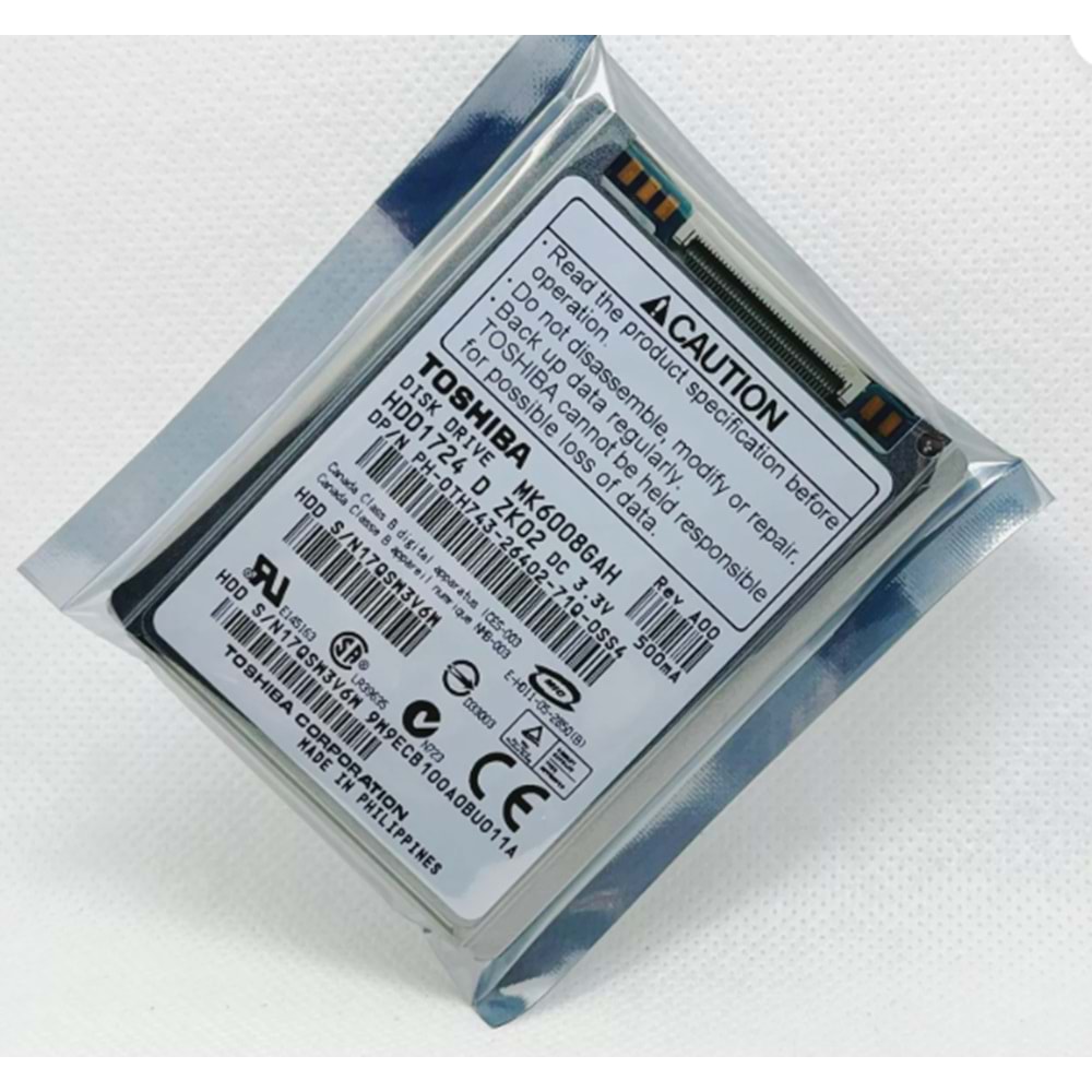 TOSHİBA MK6008GAH 60GB 1.8
