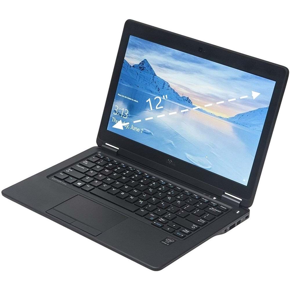 Dell Latitude E7250 Intel İ5-5300U 8 Ram 128 Ssd Dokunmatik - Ufak Çatlak - İkinci El