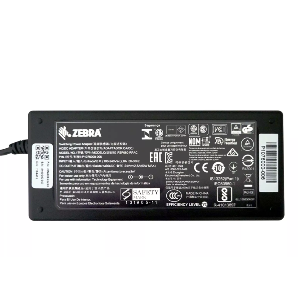 Zebra 24V 2,5A 60W Orjinal Adaptör FSP060-RPAC