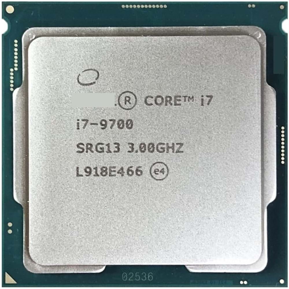 Intel Core i7-9700 4.7 GHz LGA1151 12 MB Cache Tray İşlemci