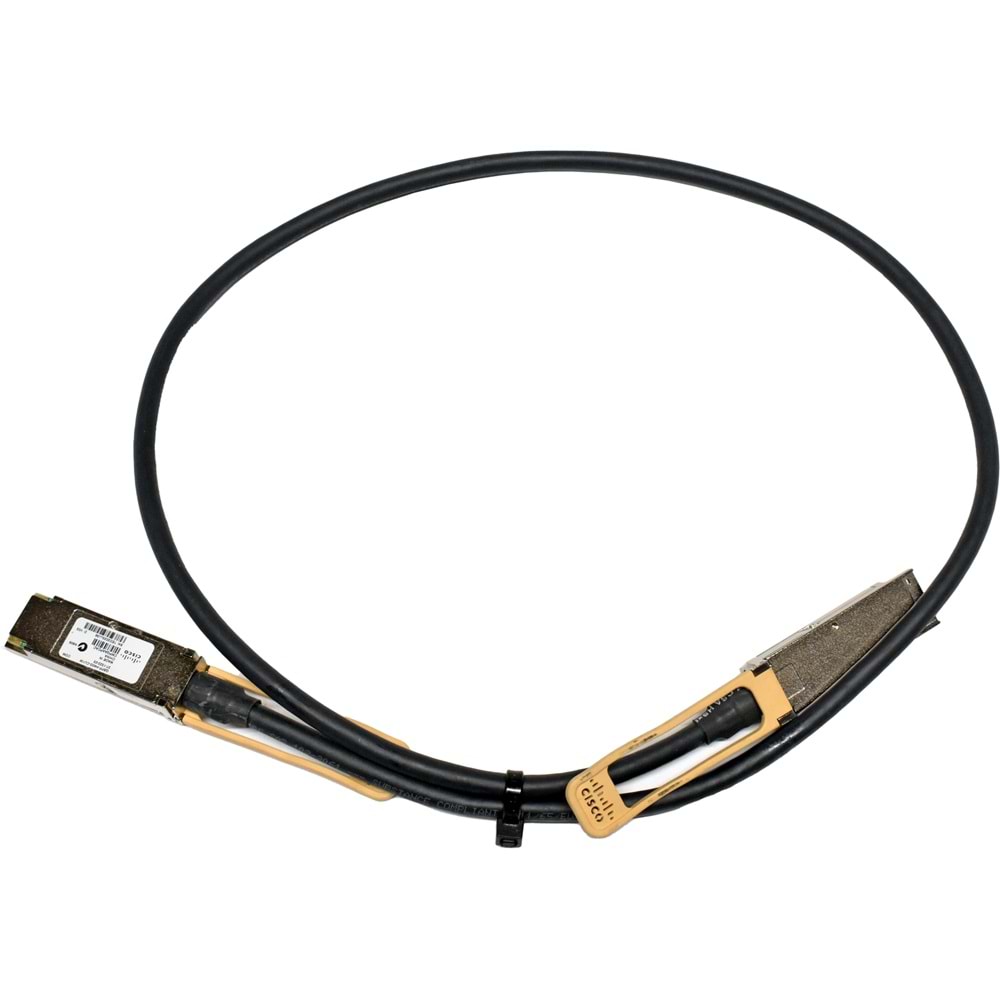Cisco 37-1322-03 QSFP-H40G-CU1M 1 m 40Gbps DAC Kablo – QSFP+ Switch & Router Bağlantısı
