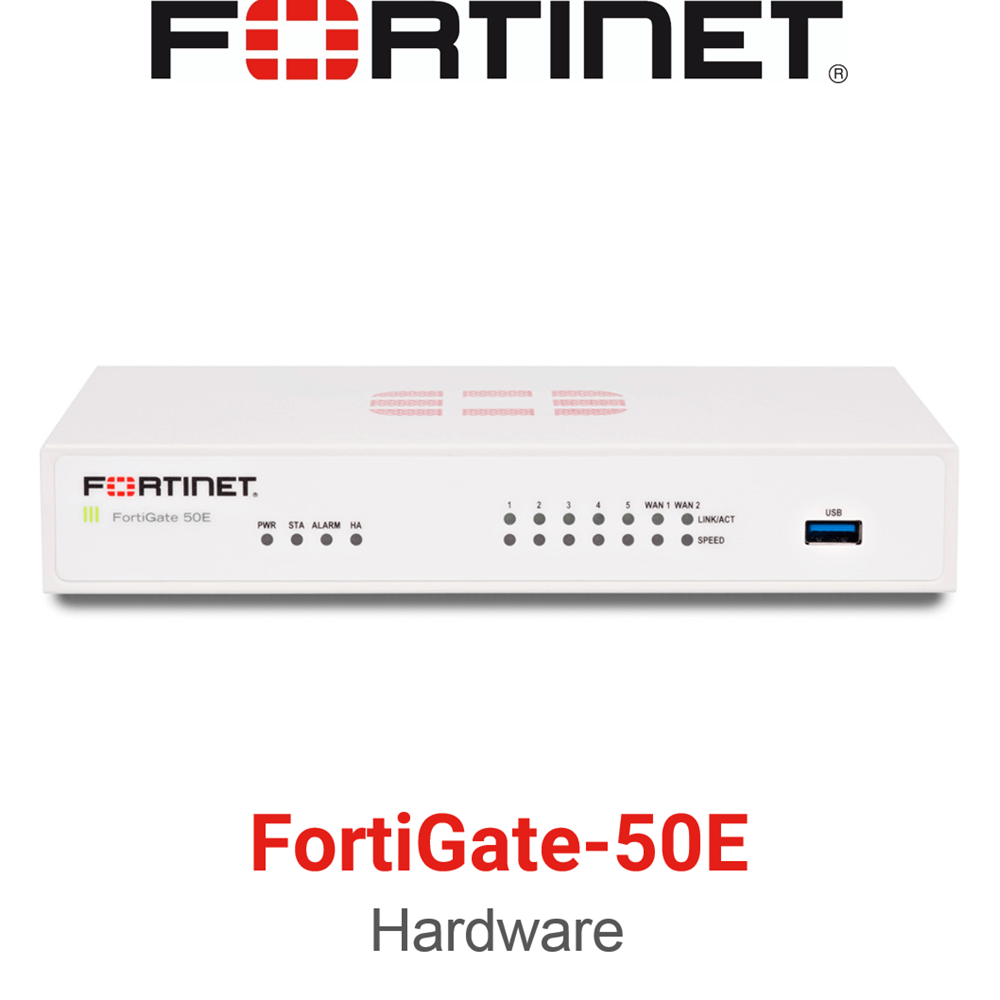 Fortinet FortiGate FG-50E Firewall – Lisanssız (Sadece Donanım)