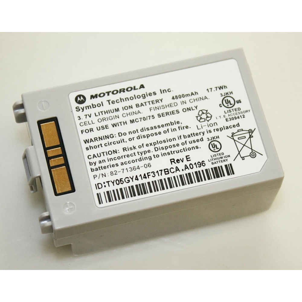Motorola zebra MC70/MC75 Orijinal 4800mAh 17.7Wh Batarya (82-71364-06)