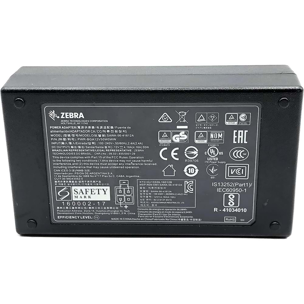 Zebra Orijinal PWR-BGA12V50W0WW Adaptörü (SAWA-56-41612A)