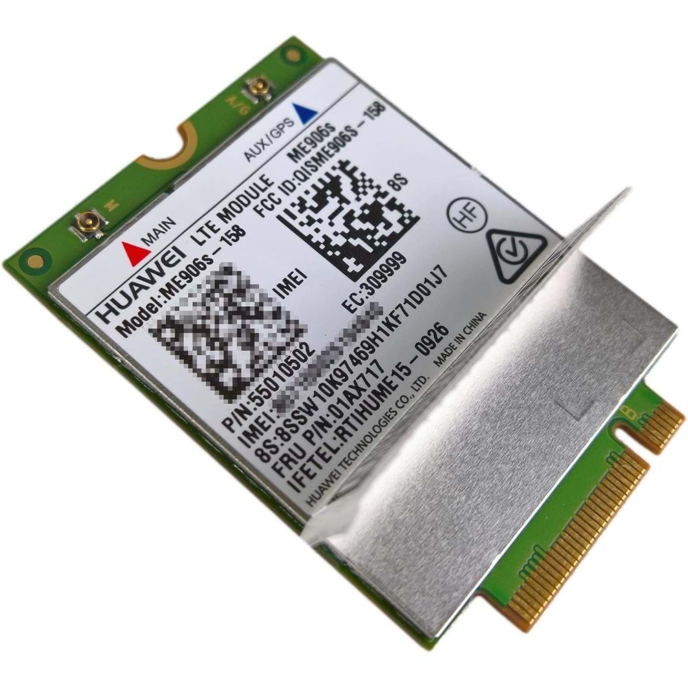 Lenovo ThinkPad Huawei ME906S-158 LTE WWAN 4 G Mobil Geniş Bant kartı
