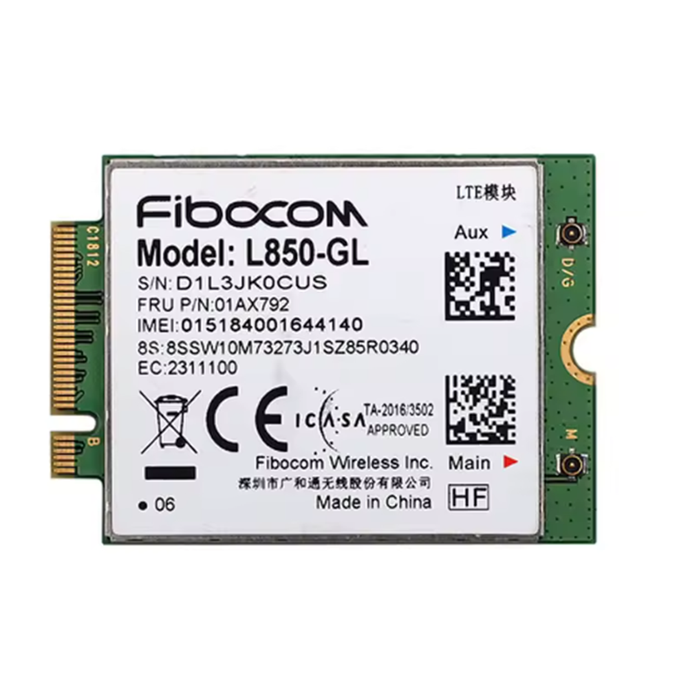 Fibocom Wireless L850-GL M.2 Kart Hücresel LTE Kablosuz Modülü Thinkpad Uyumlu