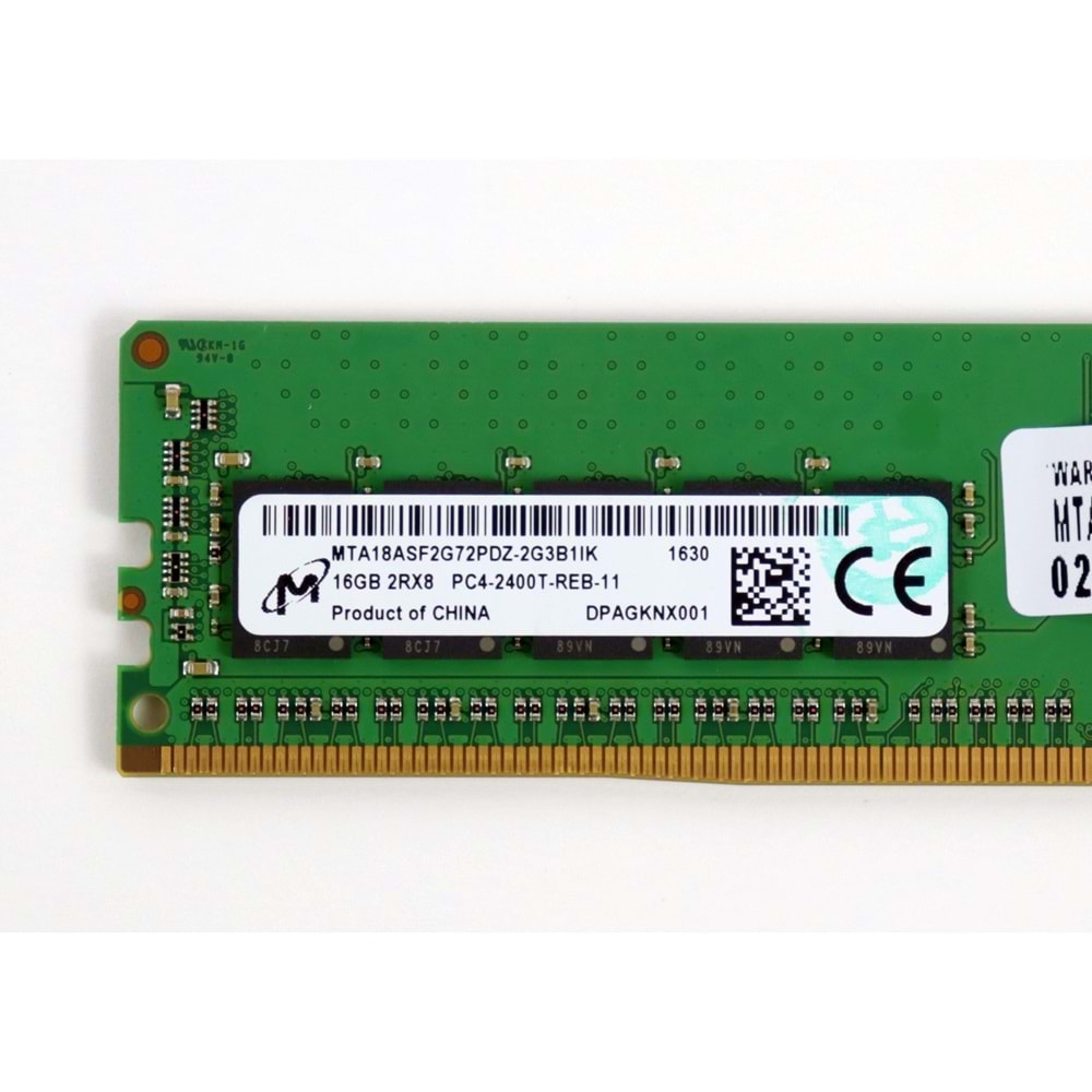 Micron 16GB PC4-2400T-REB-11 DDR4 SDRAM RDIMM Ram - MTA18ASF2G72PDZ-2G3B1IK