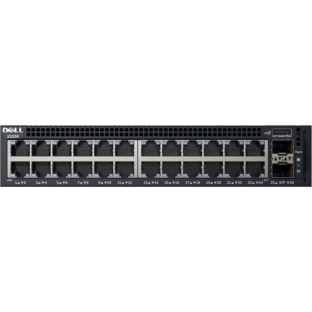 Dell X1026 24 Port Gigabit Yönetilebilir Switch 2 SFP - İkinci EL