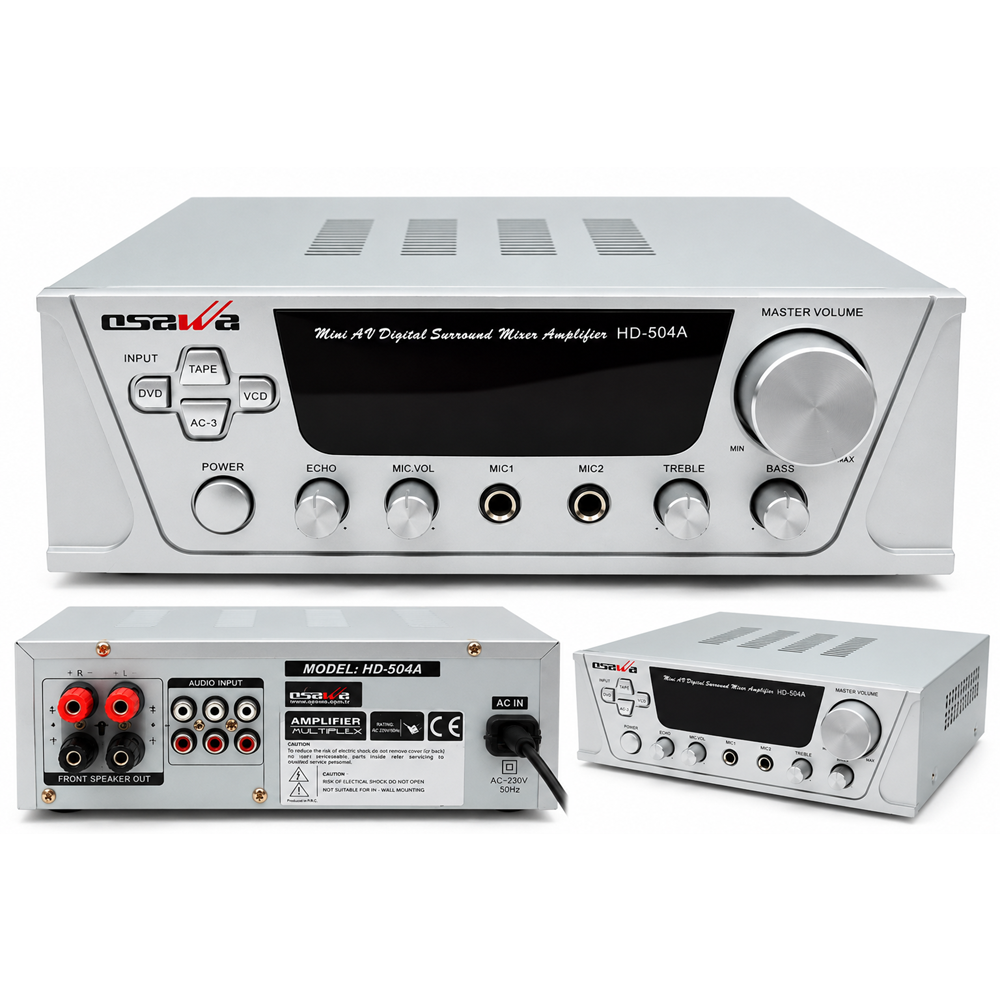 Osawa HD-504A MİNİ AV STEREO AMPLİFİKATÖR - İkinci EL
