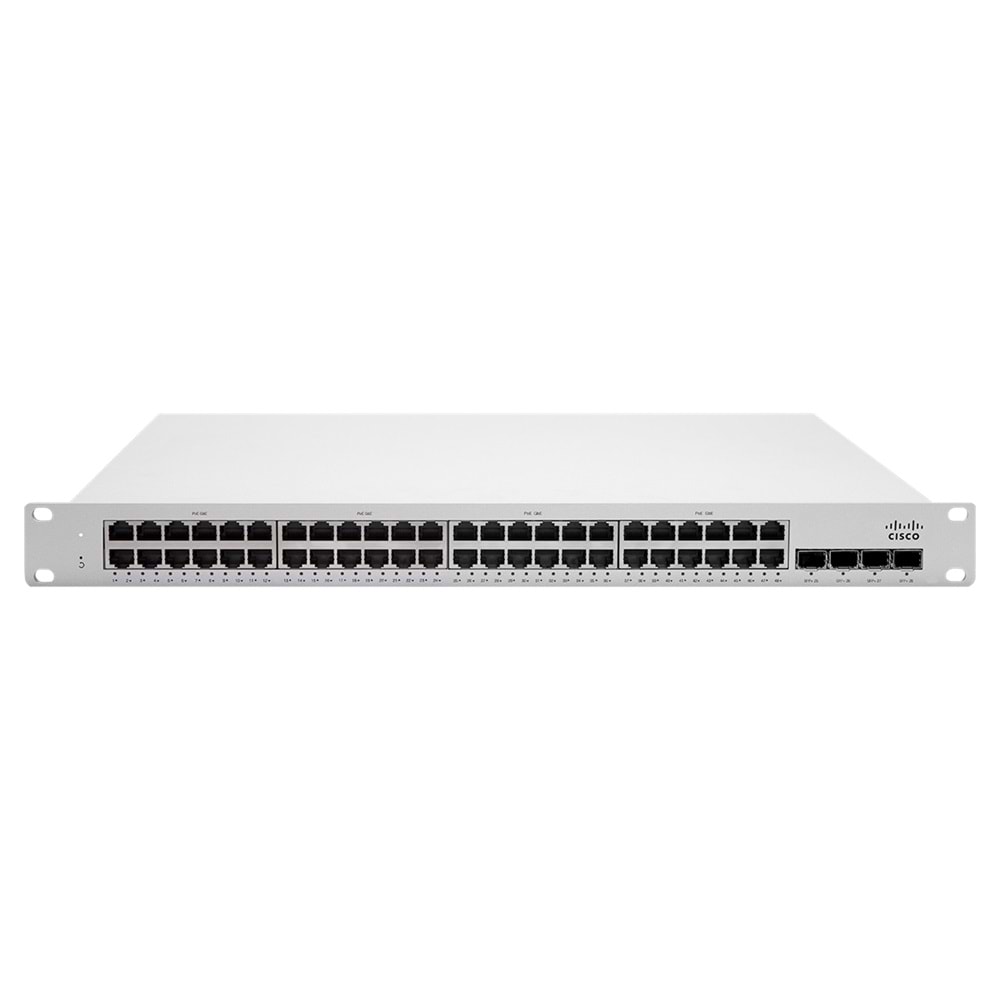 Cisco Meraki MS225-48LP L2 48 port Gigabit Ethernet 370W PoE Switch