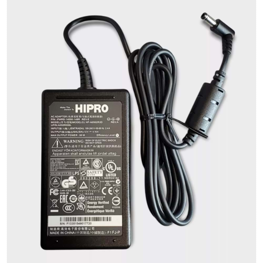 Hipro 50w 12v 4.16a Adaptör Pwrs-14000-148r Hp-a0502r3d