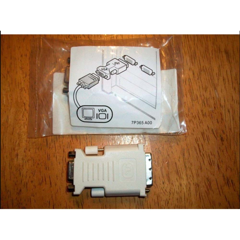 Dell 7P365 A00 0J8461 DVI to Uyumlu VGA Adapter Dönüştürücü