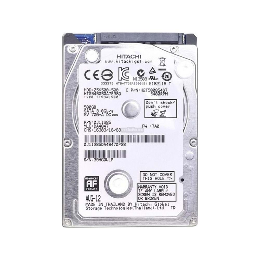 Hitachi 500 GB 2.5" 5400RPM Hard Disk (HGSTZ5K500)