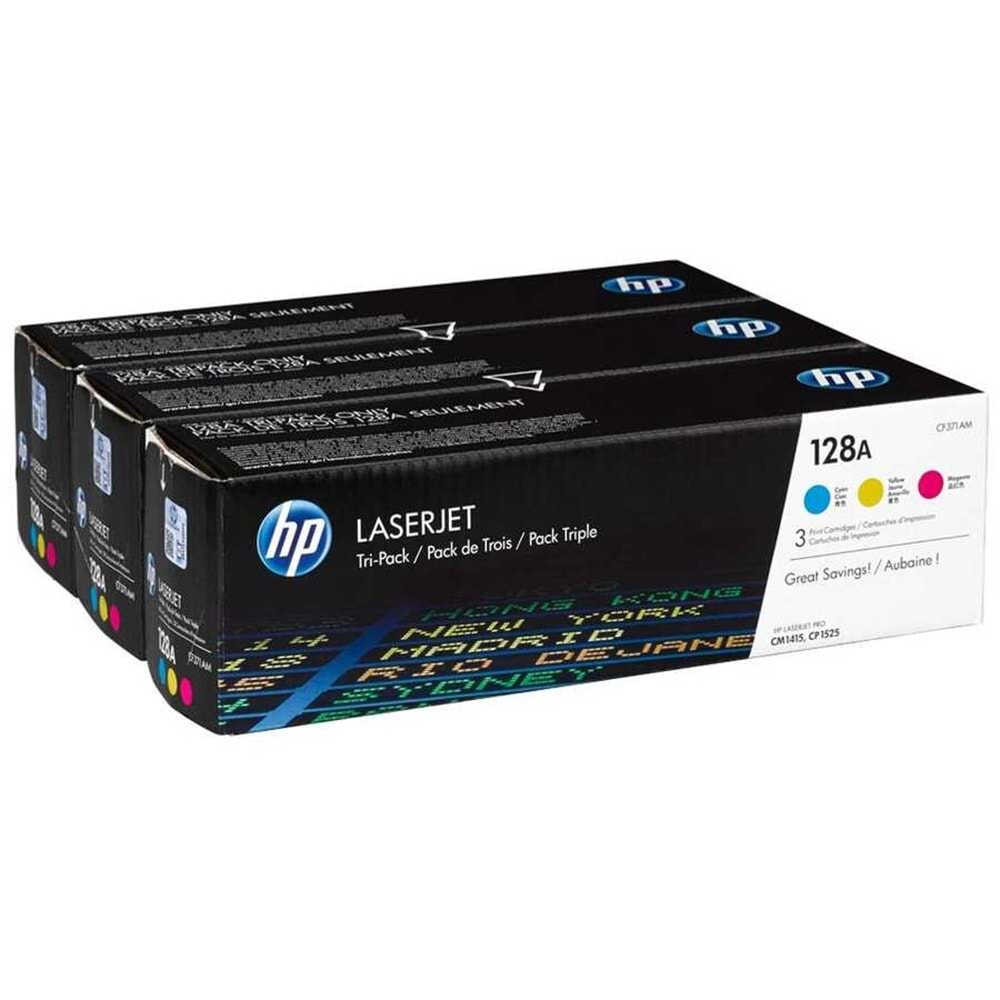 HP 128A 1300 Sayfa Kapasiteli 3 Renk Toner CF371AM