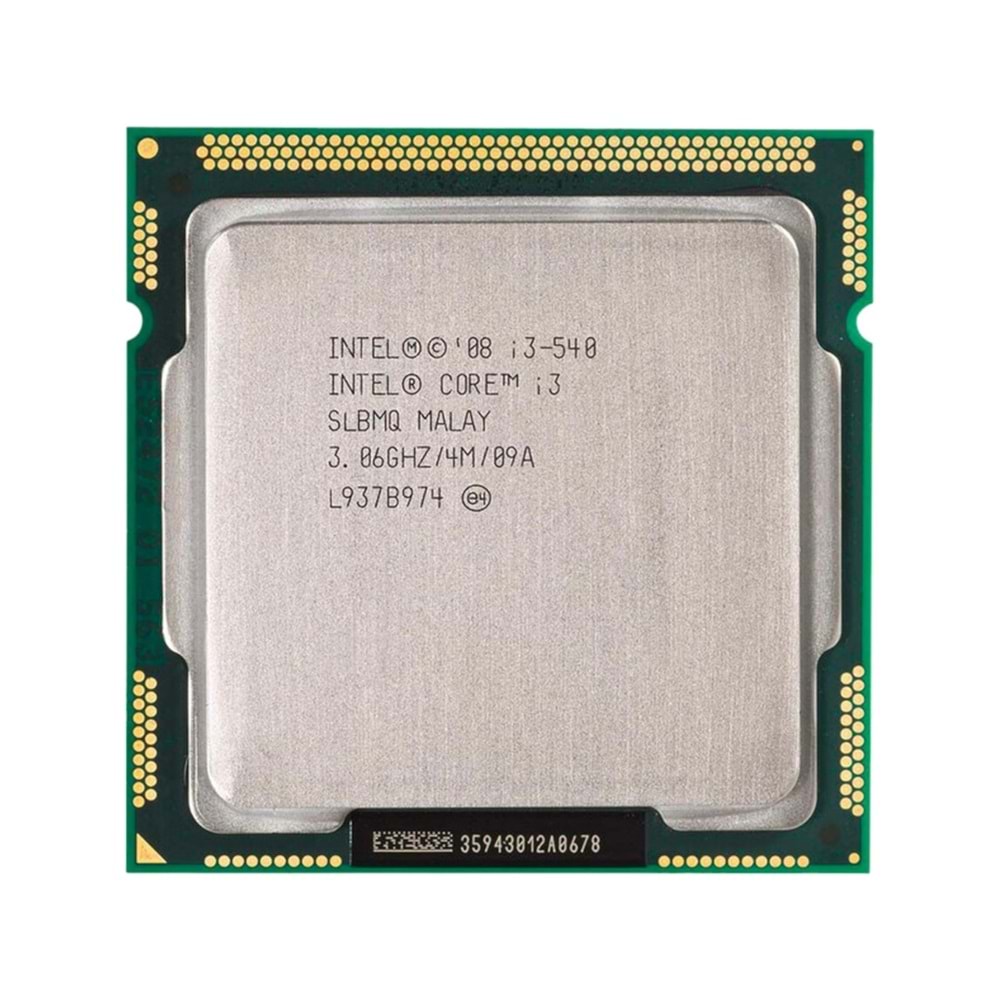 Intel Core i3 540 3,06 GHz 4 MB Cache 1156 Pin İşlemci