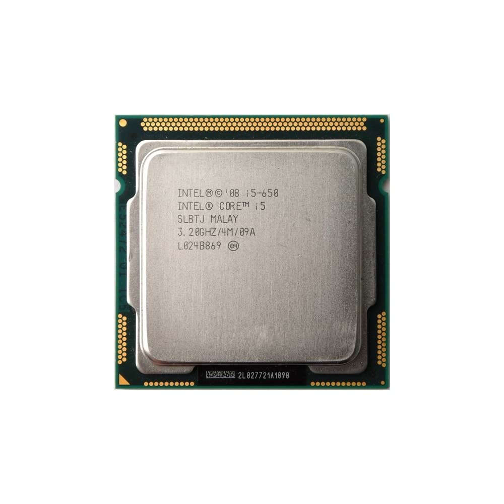 Intel Core i5 650 3,2 GHz 4 MB Cache 1156 Pin İşlemci