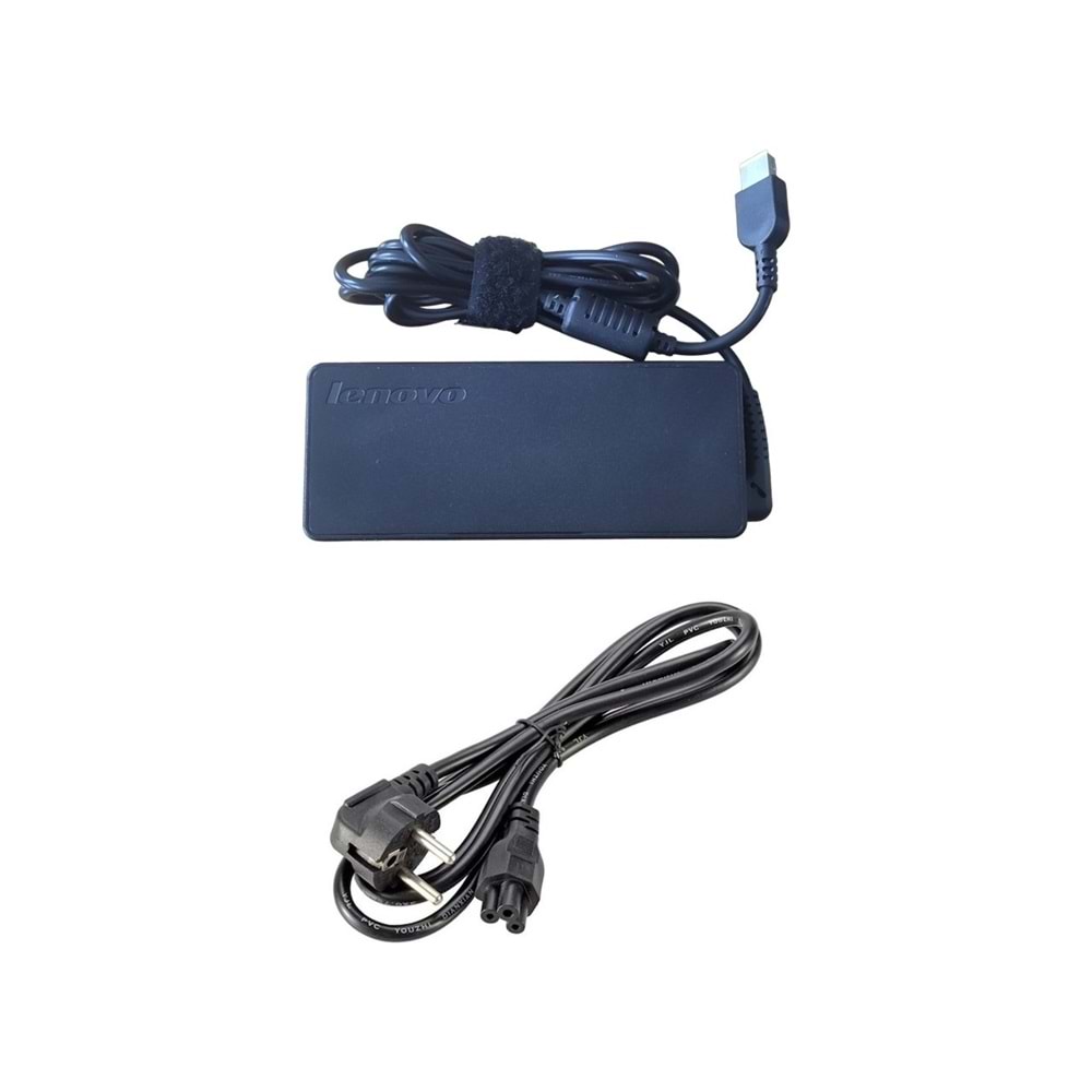 Lenovo Orjinal 20V 4.5A 90W USB Tip Notebook Adaptör ADLX90NCC3A + Güç Kablosu
