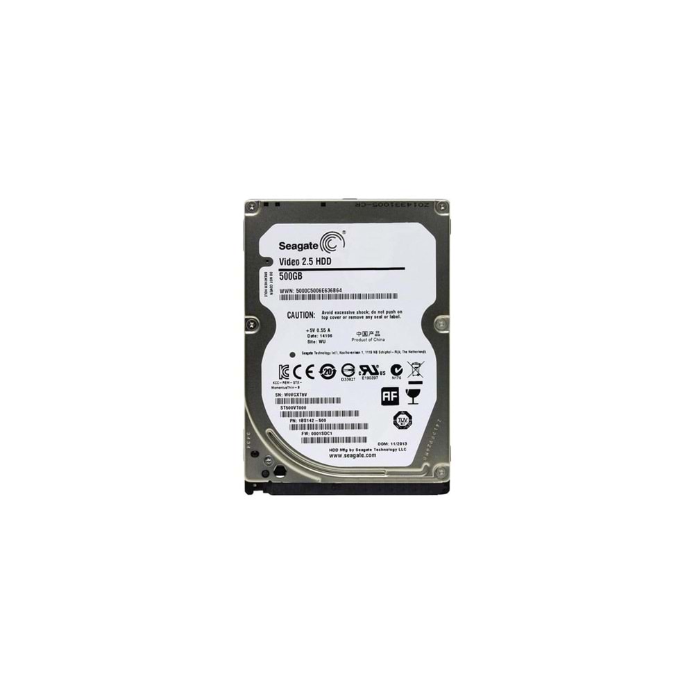 Seagate 500GB 2.5" Cache Sata 3 Sabit Disk ST500VT000