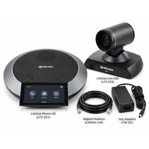 LifeSize Icon 450 LFZ-033 + LFZ-021 Phone HD Video Konferans Seti - İkinci EL