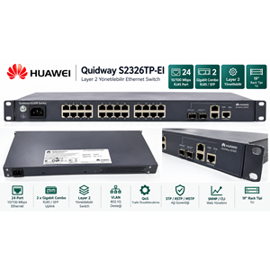 Huawei Quidway S2326TP-EI 24 Port Yönetilebilir Switch + 2 Gigabit SFP