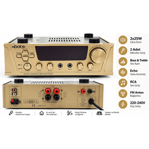 BOTS HD502 Dijital Karaoke Amplifikatörü - İkinci EL