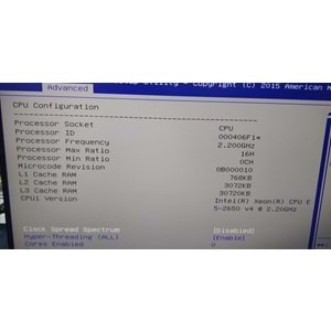 SUPERMİCRO 116-7 İNTEL XEON E5-2650 V4 64 GB RAM SERVER - TESHİR