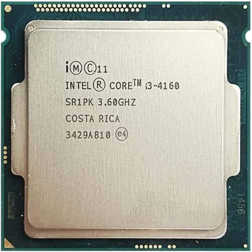 INTEL CORE I3-4160 3,6 GHZ IŞLEMCİ 3M 54W LGA 1150 TRAY