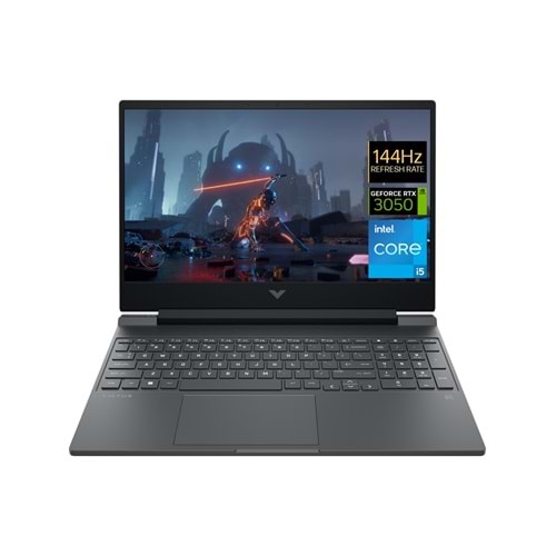 HP VİCTUS GAMİNG 15-FA0011NT INTEL CORE İ5 12450H 16GB 512GB SSD RTX3050 FREEDOS 15.6
