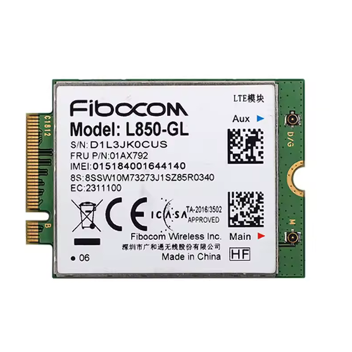 Fibocom Wireless L850-GL M.2 Kart Hücresel LTE Kablosuz Modülü Thinkpad Uyumlu