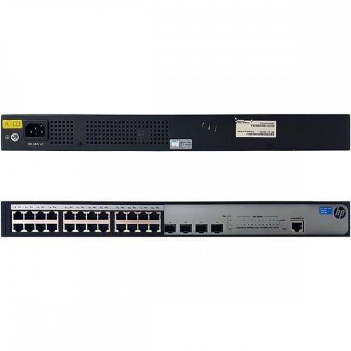 HP 1920-24G JG924A 24 Port Gigabit Yönetilebilir Switch 4 SFP - İkinci EL