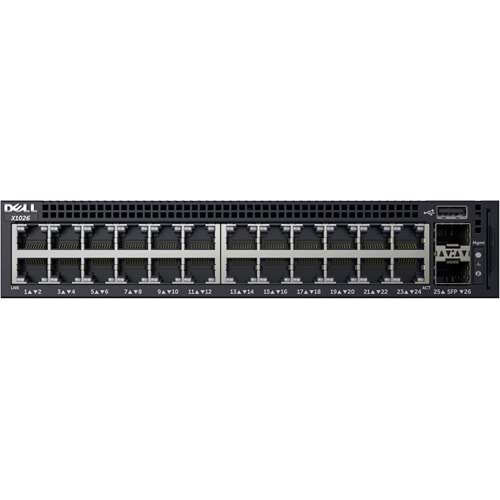 Dell X1026 24 Port Gigabit Yönetilebilir Switch 2 SFP - İkinci EL