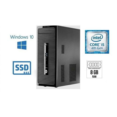 HP Prodesk 400 G2 MT Intel i7-4.Nesil 8 Ram 256 SSD Masaüstü Bilgisayar - İkinci EL