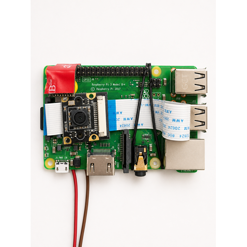 Raspberry Pi 3 Model B +16 GB Hafıza Kartı + Kamera Modülü Geliştirme Kartı