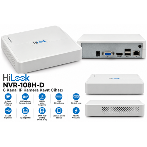 NVR-108H-D 8 Kanal IP Kamera Kayıt Cihazı - İkinci EL