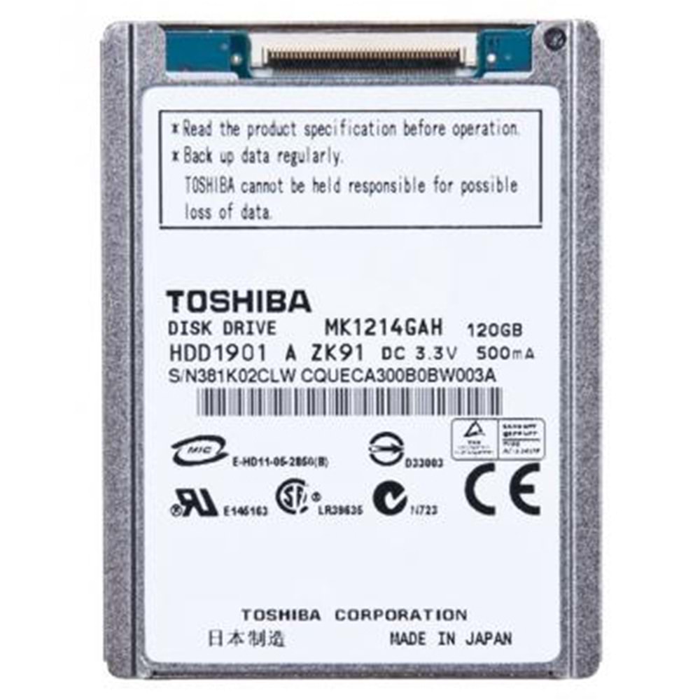 TOSHİBA MK1214GAH 120GB 1.8