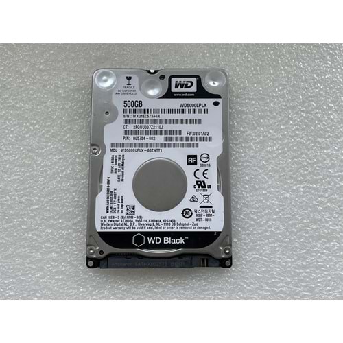 WD WESTERN DİGİTAL BLACK 500 GB WD5000LPLX-08 7200 RPM DİSK