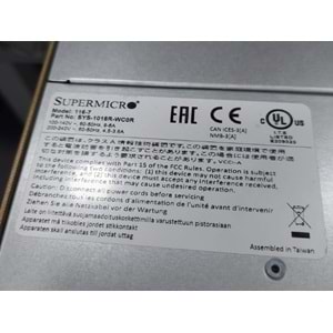 SUPERMİCRO 116-7 İNTEL XEON E5-2650 V4 64 GB RAM SERVER - TESHİR