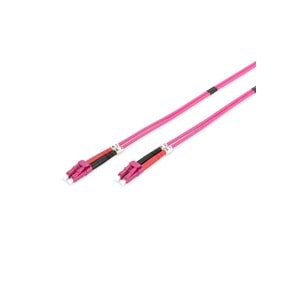 Digitus LC-LC Fiber Optik Patch Kablo, 5 metre, Multimode, Duplex, 50/125, LSZH, OM4 3.0mm
