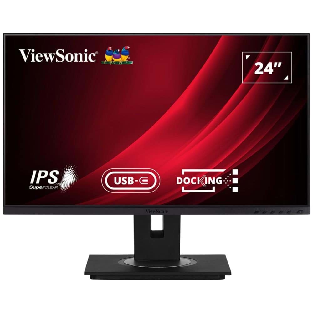 ViewSonic VG2456 24” IPS USB-C Monitör | Dock, Ethernet, USB Hub, Pivot - İkinci EL