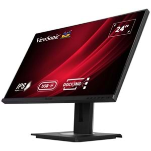 ViewSonic VG2456 24” IPS USB-C Monitör | Dock, Ethernet, USB Hub, Pivot - İkinci EL