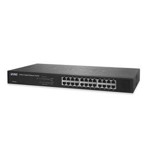 PLANET GSW-2401 24 Port Gigabit Ethernet Switch 10/100/1000 Mbps Rack Tipi - İkinci EL