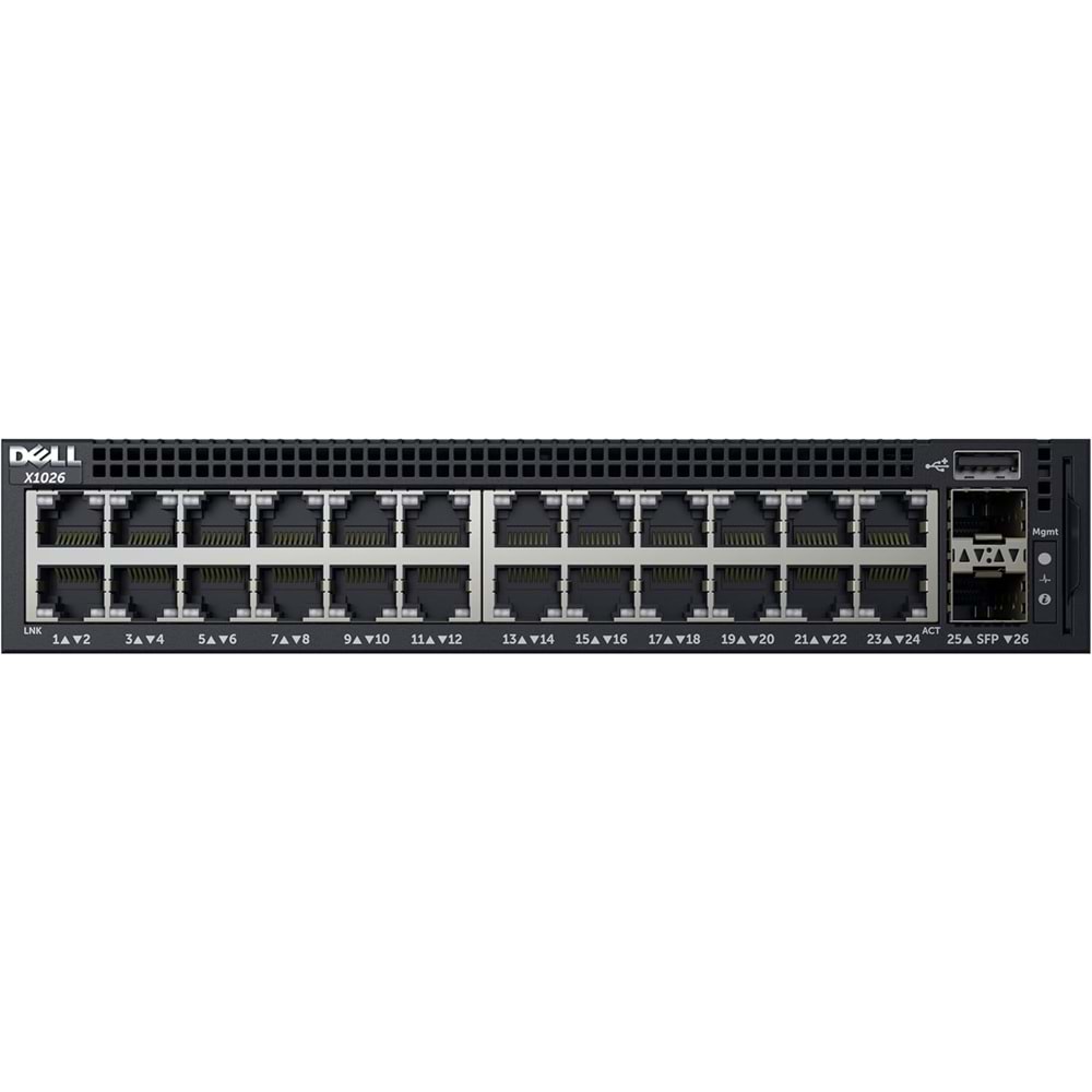 Dell X1026 24 Port Gigabit Yönetilebilir Switch 2 SFP - İkinci EL