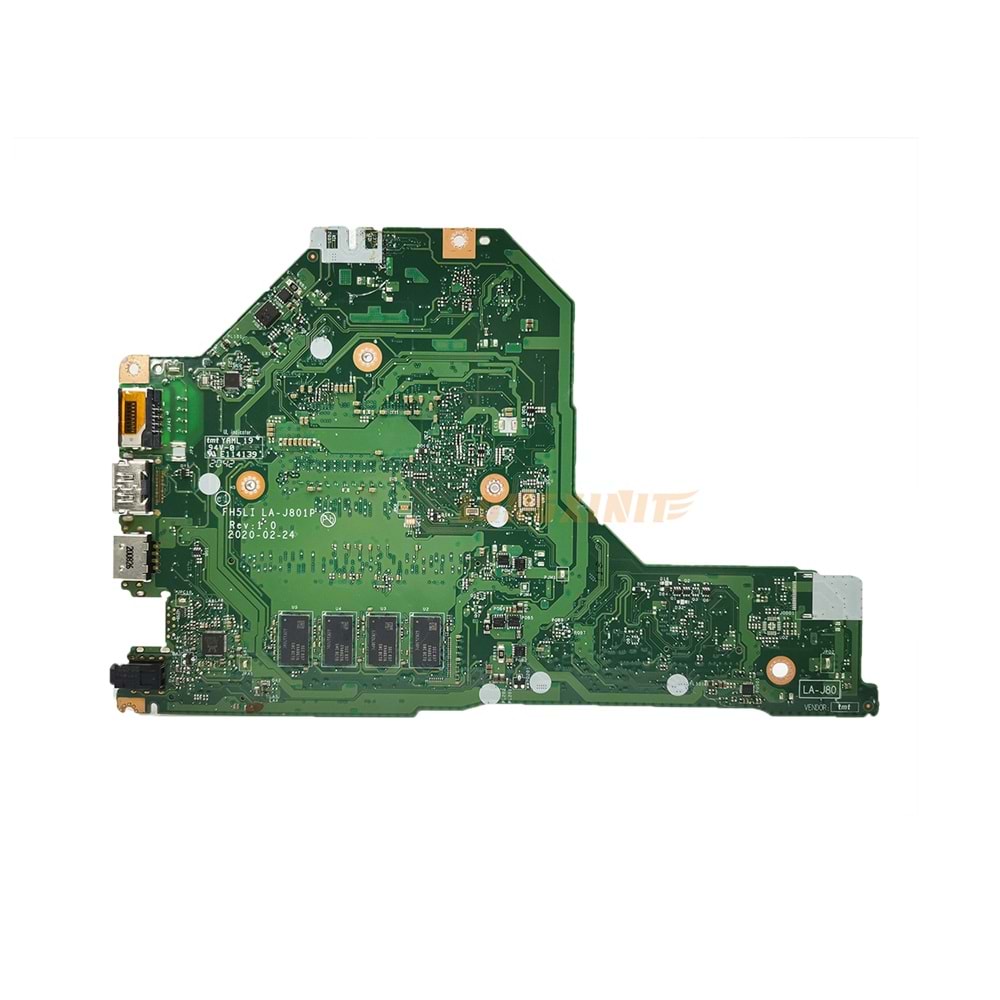 Acer Aspire 3 A315-56 Intel i3-1005G1 İşlemci Anakart LA-J801P