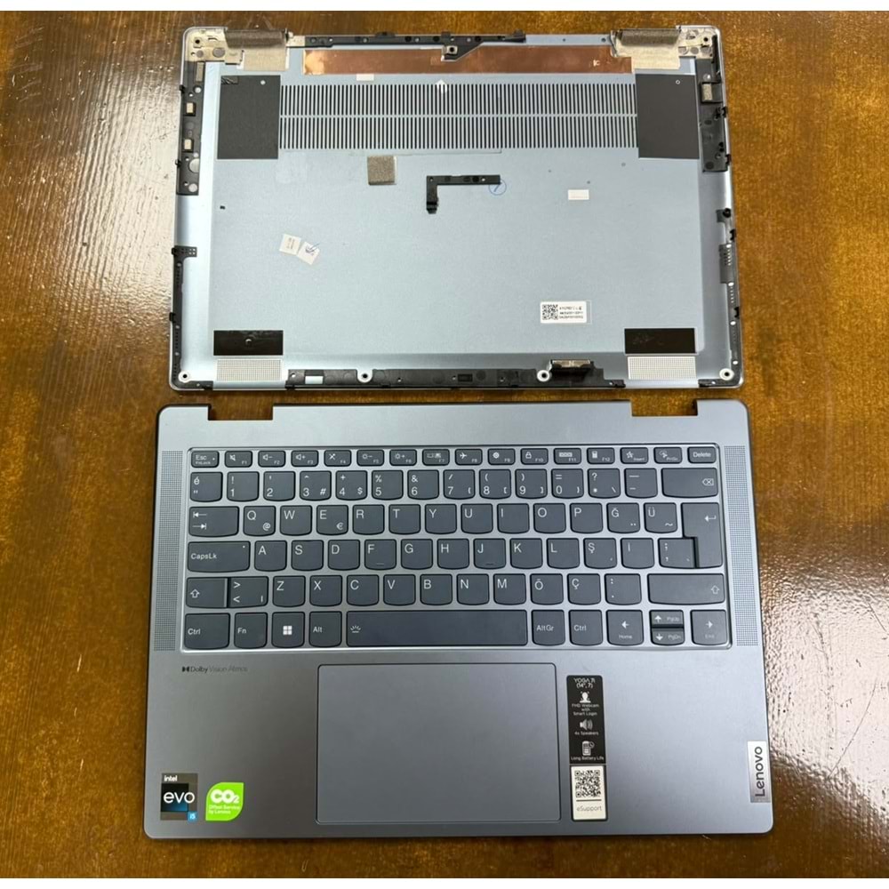Lenovo Yoga 7 14IAL7 Klavye Kasa Komple Kasa Orjinal - Çıkma