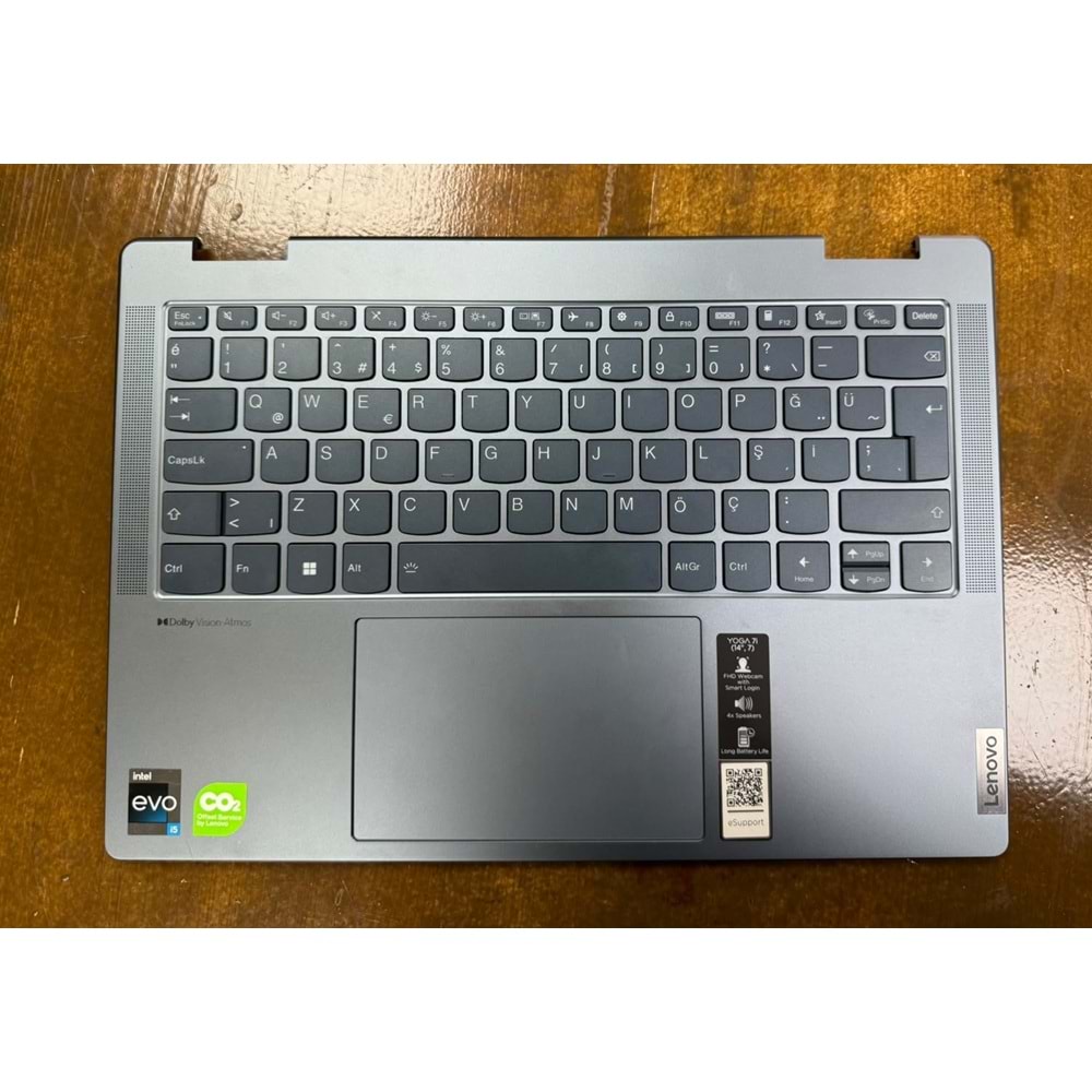 Lenovo Yoga 7 14IAL7 Klavye Kasa Komple Kasa Orjinal - Çıkma