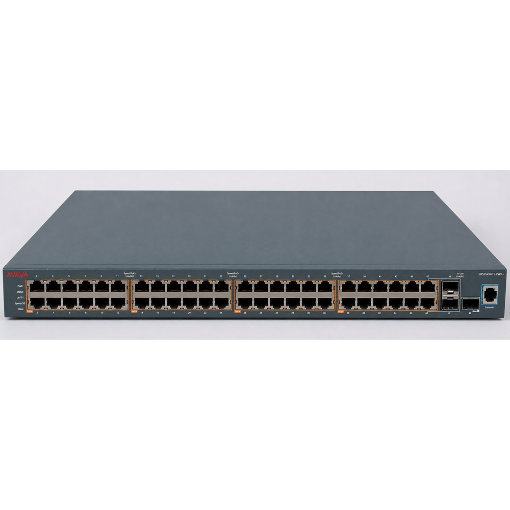Avaya ERS3549GTS-PWR+ 48 Port Gigabit PoE+ Yönetilebilir Ethernet Switch - İkinci EL